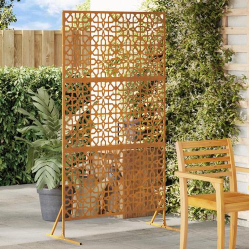 vidaXL Privacyscherm 100x50x180 cm Weervast Staal, Tuin en Terras, Schuttingen, Nieuw, IJzer, Verzenden