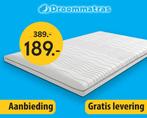 Koudschuim topper 120x200 cm - Topdek matras 9 cm dik, Nieuw, 120 cm, Matras, Twijfelaar