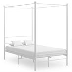 vidaXL Hemelbedframe metaal wit 120x200 cm, Huis en Inrichting, Slaapkamer | Bedden, Verzenden, Wit, Nieuw, Twijfelaar