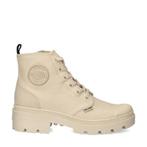 Palladium Pallabase Twill veterboots voor dames, Kleding | Dames, Schoenen, Verzenden, Beige, Lage of Enkellaarzen, Palladium