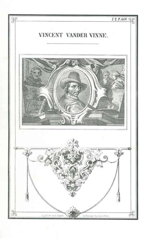 Portrait of Vincent Laurensz. van der Vinne, Antiek en Kunst, Kunst | Etsen en Gravures