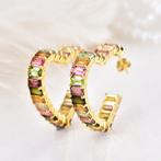 Zonder Minimumprijs - Oorbellen Zilver - Tourmaline -, Sieraden, Tassen en Uiterlijk, Oorbellen, Nieuw