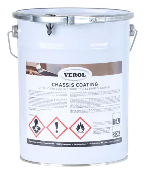 Verol Verol chassis coating 5 liter, zwart, Doe-het-zelf en Verbouw, Verf, Beits en Lak, Nieuw, Verzenden