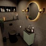 MONDIAZ FOWY toiletmeubel 40cm kleur army. Waskom positie, Ophalen of Verzenden, Nieuw, Bad