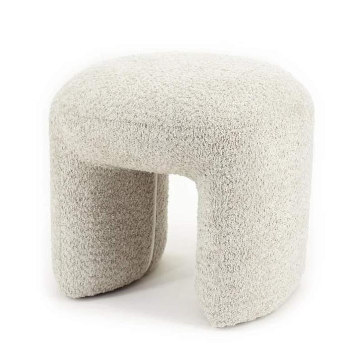 Hocker Sahi - Taupe- 230303 - By-boo pillows & plaids, Huis en Inrichting, Woonaccessoires | Wanddecoraties, Nieuw