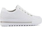 Gabor 66.499.60 - Dames Sneakers - Gevlochten patroon - Wit, Verzenden, Nieuw