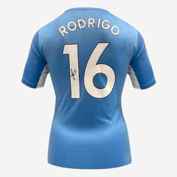 Rodri Signed Manchester City Football Shirt - 2021-22 Home beschikbaar voor biedingen