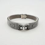 .835/1000 Zilver. Parel & Marcaciet - Schakelarmband