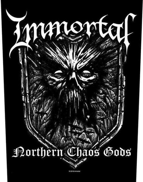 Immortal - Northern Chaos Gods - Backpatch off. merchandise, Verzamelen, Muziek, Artiesten en Beroemdheden, Kleding, Nieuw, Ophalen of Verzenden