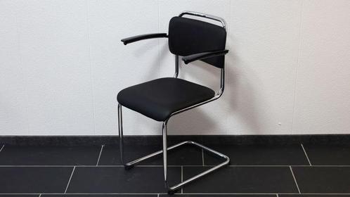 Gispen 201H stoel leer Toledo zwart, Huis en Inrichting, Stoelen, Zo goed als nieuw, Leer, Ophalen of Verzenden
