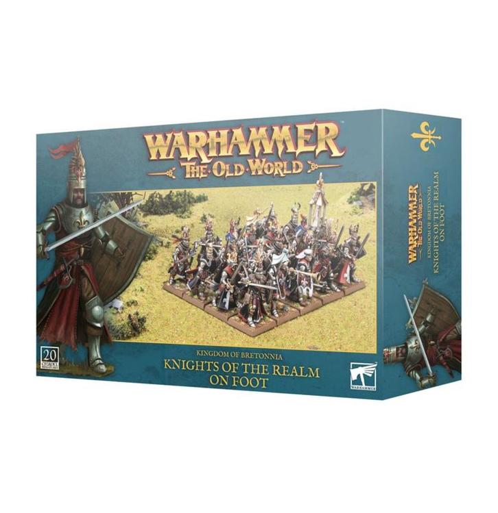 Kingdom of Bretonnia Knights of the Realm on Foot (warhammer, Hobby en Vrije tijd, Wargaming, Nieuw, Ophalen of Verzenden