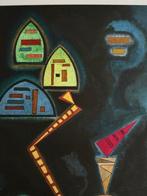 Wassily Kandinsky (1866-1944) - Composition sur un fond vert