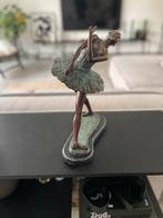 Bronzen Ballerina - Sculptuur - Beeld - 32x15x23cm - 3.6Kg, Nieuw, Mensenbeeld, Metaal, Verzenden