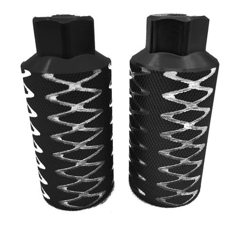 Voetrusten Pegs Bmx Freestyle 110 Mm Alumunium Zwart 2 Stuks, Fietsen en Brommers, Fietsaccessoires | Overige Fietsaccessoires