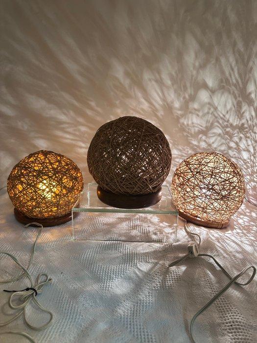 Lamp - Hout, Corda - Tafellampen met een voet van hout of, Antiek en Kunst, Kunst | Designobjecten