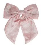 Haarspeld Strik Stof Glitter Glans Roze, Verzenden, Nieuw