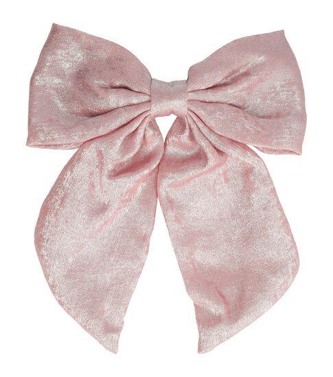 Haarspeld Strik Stof Glitter Glans Roze, Sieraden, Tassen en Uiterlijk, Uiterlijk | Haarverzorging, Verzenden
