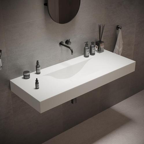 Wastafel Ideavit Solidvolo 120x48x11 cm Solid Surface Mat, Doe-het-zelf en Verbouw, Sanitair, Overige typen, Nieuw, Ophalen of Verzenden