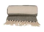 JENS Living Plaid Noa - Gerecycled katoen - 130 x 180 cm -, Huis en Inrichting, Woonaccessoires | Plaids en Woondekens, Verzenden