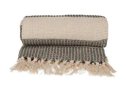 JENS Living Plaid Noa - Gerecycled katoen - 130 x 180 cm -, Huis en Inrichting, Woonaccessoires | Plaids en Woondekens, Nieuw