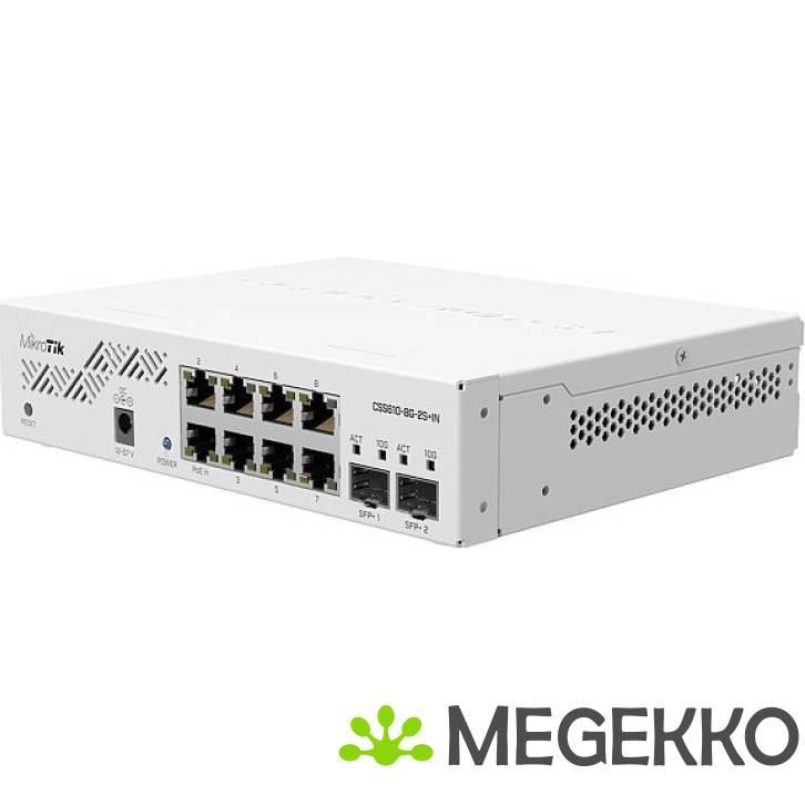 Mikrotik CSS610-8G-2S+IN netwerk-switch Gigabit Ethernet, Computers en Software, Netwerk switches, Nieuw, Verzenden