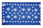 Haarband Multifunctioneel Cannabis Print Blauw, Nieuw, Verzenden