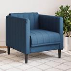 vidaXL Fauteuil stof blauw, Huis en Inrichting, Verzenden, Nieuw, Eenpersoons, Stof