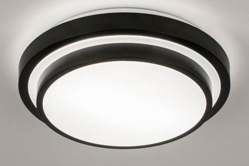 Rietveld Plafondlampen - Wit, Zwart - Kunststof, Aluminium, Huis en Inrichting, Lampen | Plafondlampen, Verzenden
