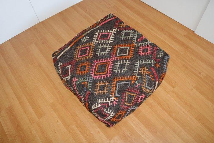 Puff Cases 1 - Kelim - 60 cm - 60 cm, Antiek en Kunst, Kunst | Designobjecten