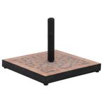 vidaXL Parasolvoet vierkant 12 kg terracottakleurig, Tuin en Terras, Verzenden, Nieuw, Parasolvoet