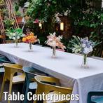 Kunst Bloemen en Gouden Houder - Elegant en Stijlvol, Verzenden, Nieuw