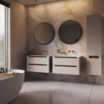 HIPP Design Phantom Ronde LED spiegel - Zwart Frame - 80 cm, Huis en Inrichting, Woonaccessoires | Spiegels, Ophalen of Verzenden