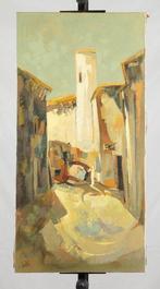 Jacques Sokol (1933-2023) - La Tour Cochon à Pont-du-Château, Antiek en Kunst, Kunst | Schilderijen | Klassiek