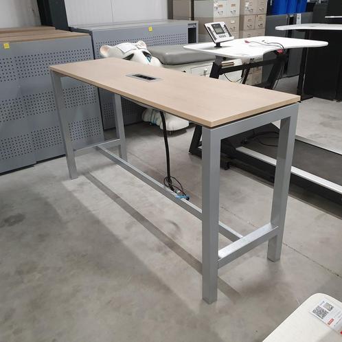 Inofec hoge vergadertafel - 104x200x60 cm (met elektra conso, Huis en Inrichting, Tafelonderdelen, Ophalen of Verzenden