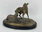 After P. J. Mene - Figuur - A Whippet playing with King