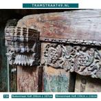 Teak hout deur incl. kozijn, eeuwenoude Indiase deur, poort, Doe-het-zelf en Verbouw, 150 tot 225 cm, Nieuw, Deurkozijn, 150 tot 225 cm