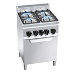 GGM Gastro | Gaskookplaat - 19 kW - 4 branders - incl. |, Verzenden, Nieuw, Inbouw
