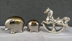 Elefante, Cavallo a Dondolo - Figuur  (3) - Verzilverd -, Antiek en Kunst, Antiek | Speelgoed