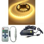 LEDstripSET WARMWIT | 12V DC - 14,4W - 60 LED's/m | incl dri, Verzenden, Nieuw