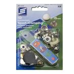 Seilflechter Drukknopen voor stof - 15 mm - set van 10 stuks, Watersport en Boten, Ophalen of Verzenden, Nieuw