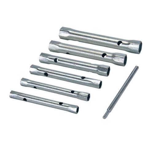 Silverline Metrische pijpsleutel set - 6 delig - 8 tot 19..., Doe-het-zelf en Verbouw, Gereedschap | Handgereedschap, Nieuw, Ophalen of Verzenden