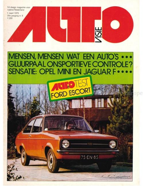 1975 AUTOVISIE MAGAZINE 05 NEDERLANDS, Boeken, Auto's | Folders en Tijdschriften