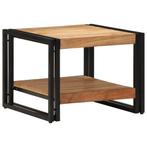 vidaXL Salontafel 50x50x38 cm massief acaciahout, Verzenden, Nieuw, Overige houtsoorten, 50 tot 100 cm