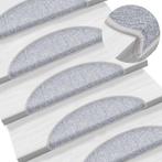vidaXL 15 st Trapmatten 56x17x3 cm lichtgrijs, Doe-het-zelf en Verbouw, Ladders en Trappen, Verzenden, Nieuw