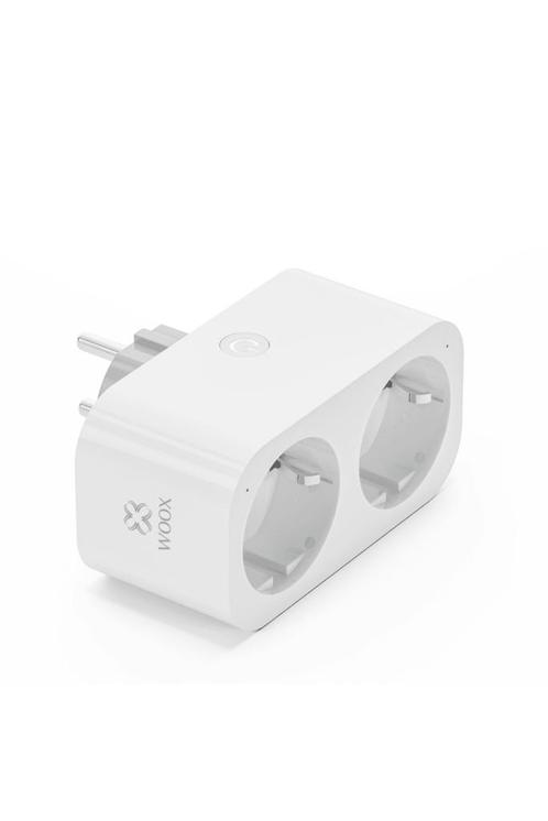 Woox R6153 dubbele smart stekker - wifi stekker met twee..., Hobby en Vrije tijd, Elektronica-componenten, Nieuw, Ophalen of Verzenden