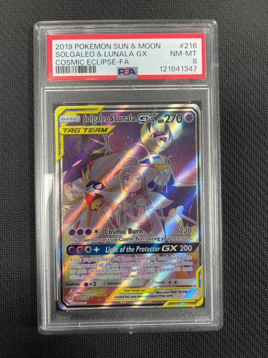 Pokémon - 1 Graded card - Solgaleo & Lunala 216 Full art -, Hobby en Vrije tijd, Verzamelkaartspellen | Pokémon