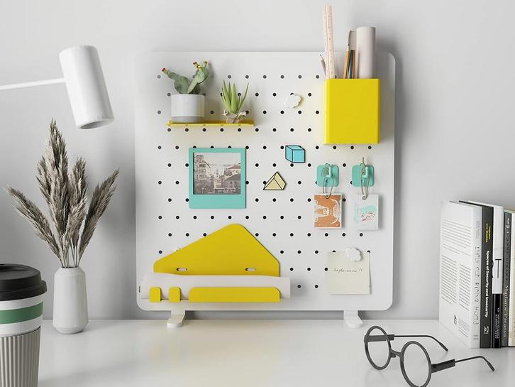 Gereedschapswand - Gatenwand - Gatenplaat - 37x37 cm - Wit -, Doe-het-zelf en Verbouw, Gereedschapskisten, Zo goed als nieuw, Verzenden