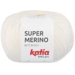 Katia Super Merino - 01 wit - Wol/Acryl Garen, Hobby en Vrije tijd, Breien en Haken, Ophalen of Verzenden, Nieuw