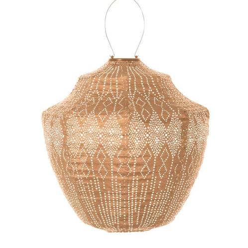 Solar Lampion Crown - Funale Apricot - 40 cm, Tuin en Terras, Buitenverlichting, Waterbestendig, Led, Zonne-energie, Minder dan 50 watt