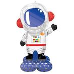 Helium Ballon Astronaut Standaard Leeg 1,44m, Hobby en Vrije tijd, Feestartikelen, Verzenden, Nieuw